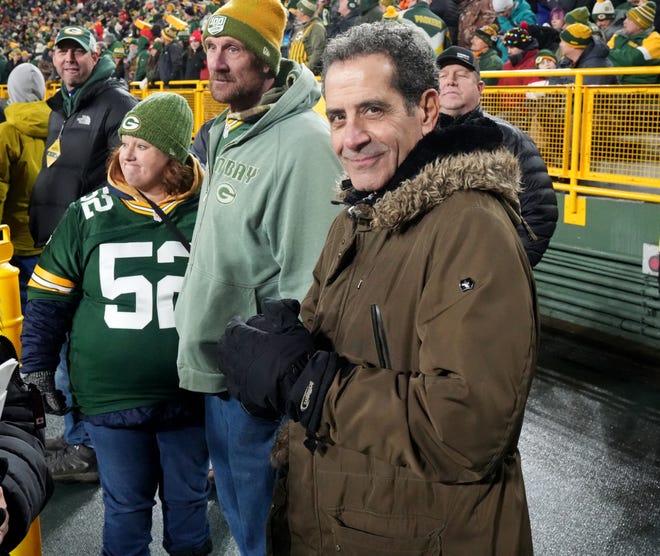 Actor and Green Bay Native Tony Shalhoub is shown before the Green Bay Packers - Kansas City Chiefs game Sunday, December 3, 2023 at Lambeau Field in Green Bay.