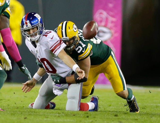 Week 13: Packers at Giants, noon CT Sunday, Dec. 1, MetLife Stadium (Fox)