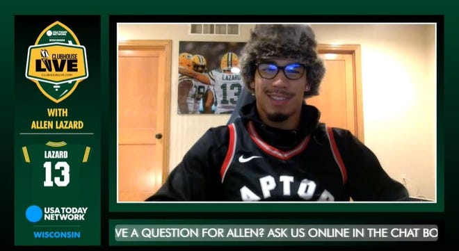 Green Bay Packers wide receiver Allen Lazard co-hosted Monday's Clubhouse Live.